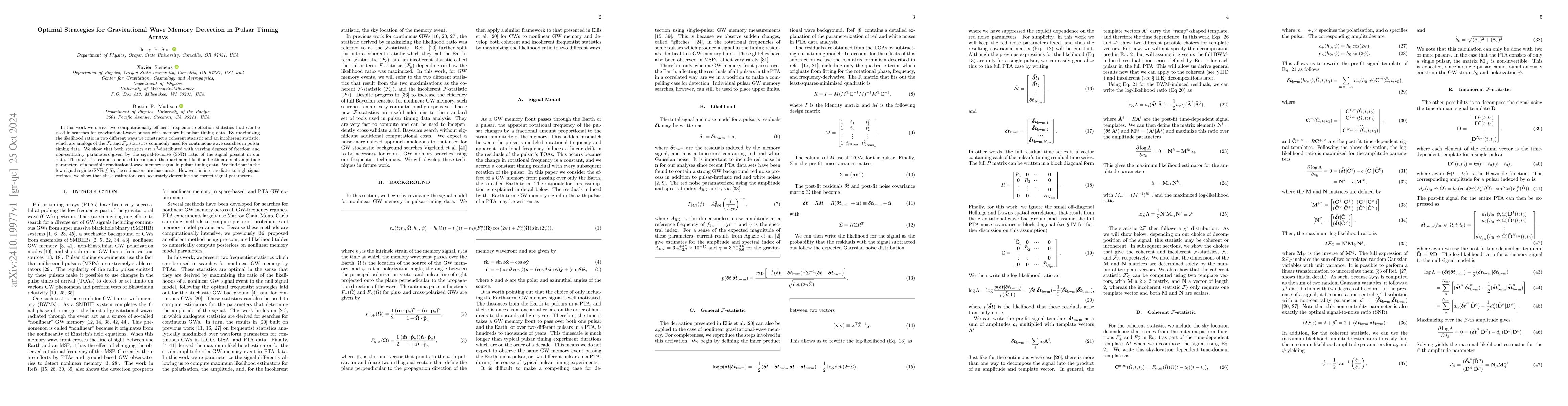 Thumbnail for Optimal Strategies for Gravitational Wave Memory Detection in Pulsar
  Timing Arrays