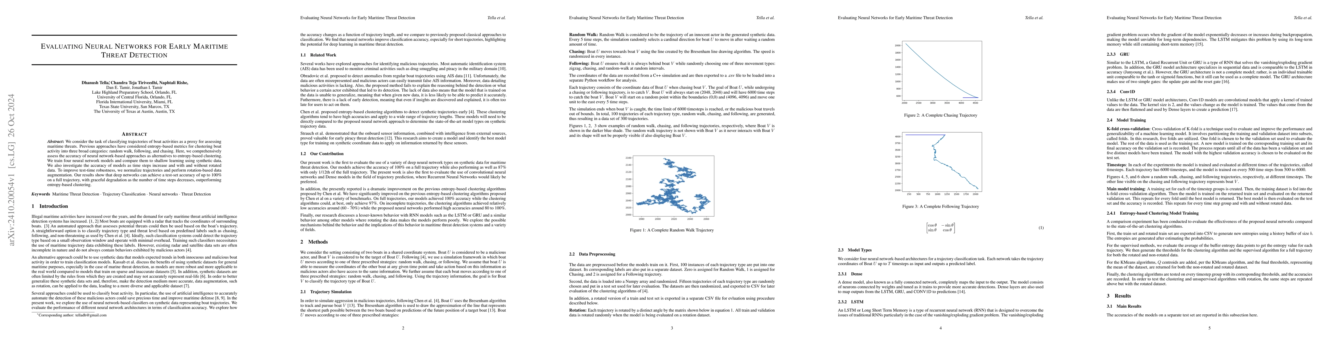 Thumbnail for Evaluating Neural Networks for Early Maritime Threat Detection