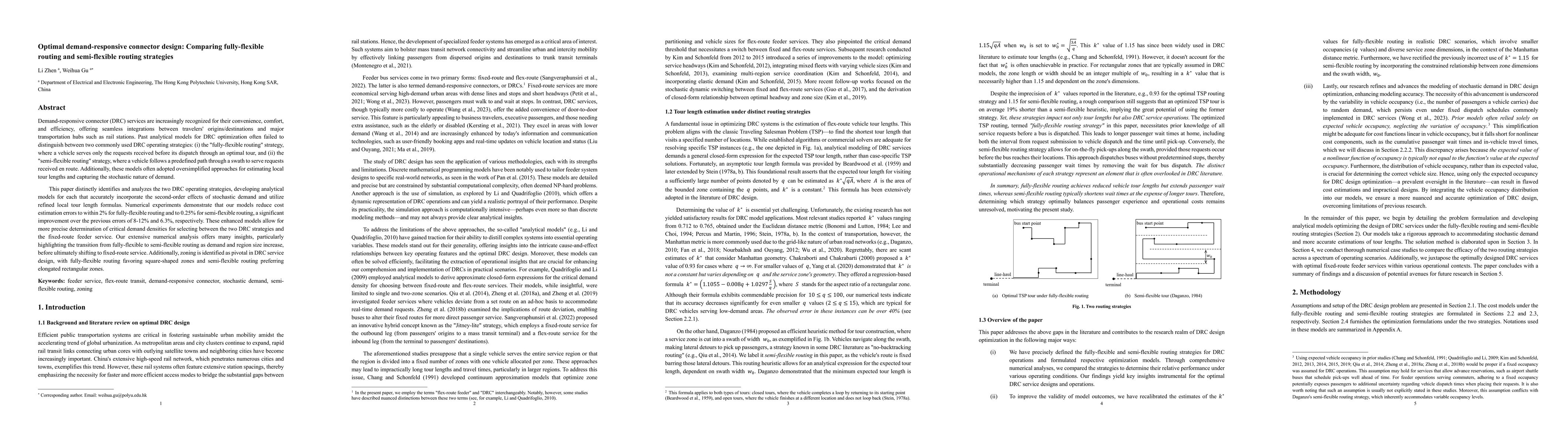 Thumbnail for Optimal demand-responsive connector design: Comparing fully-flexible
  routing and semi-flexible routing strategies