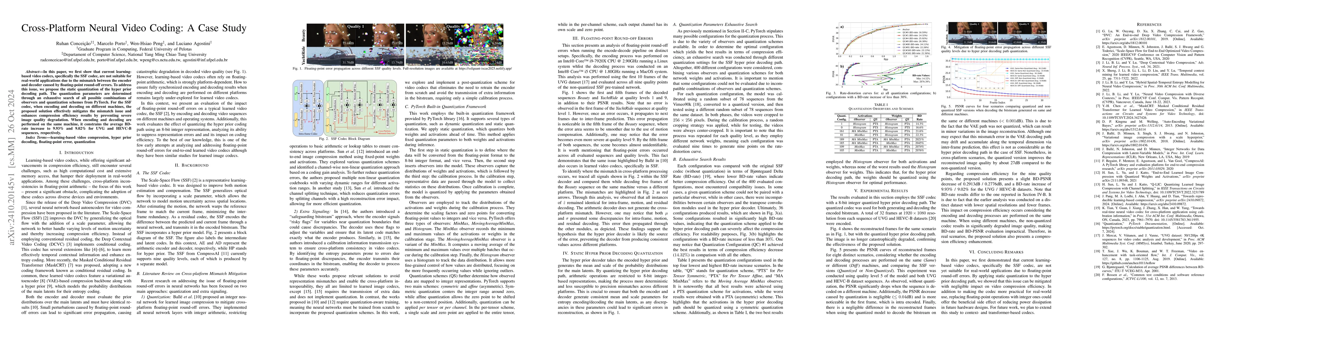 Thumbnail for Cross-Platform Neural Video Coding: A Case Study