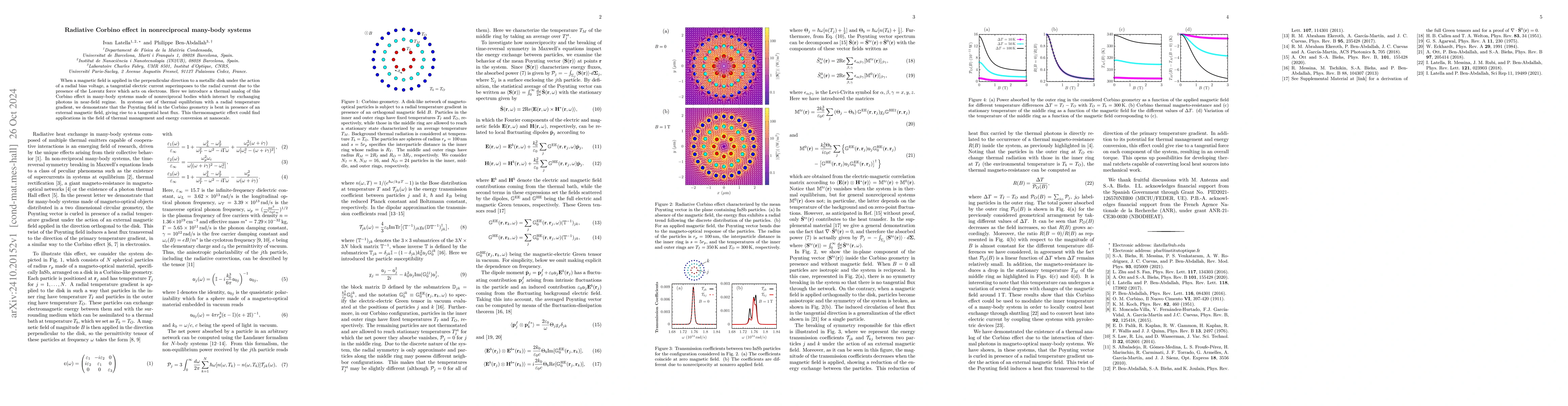 Thumbnail for Radiative Corbino effect in nonreciprocal many-body systems