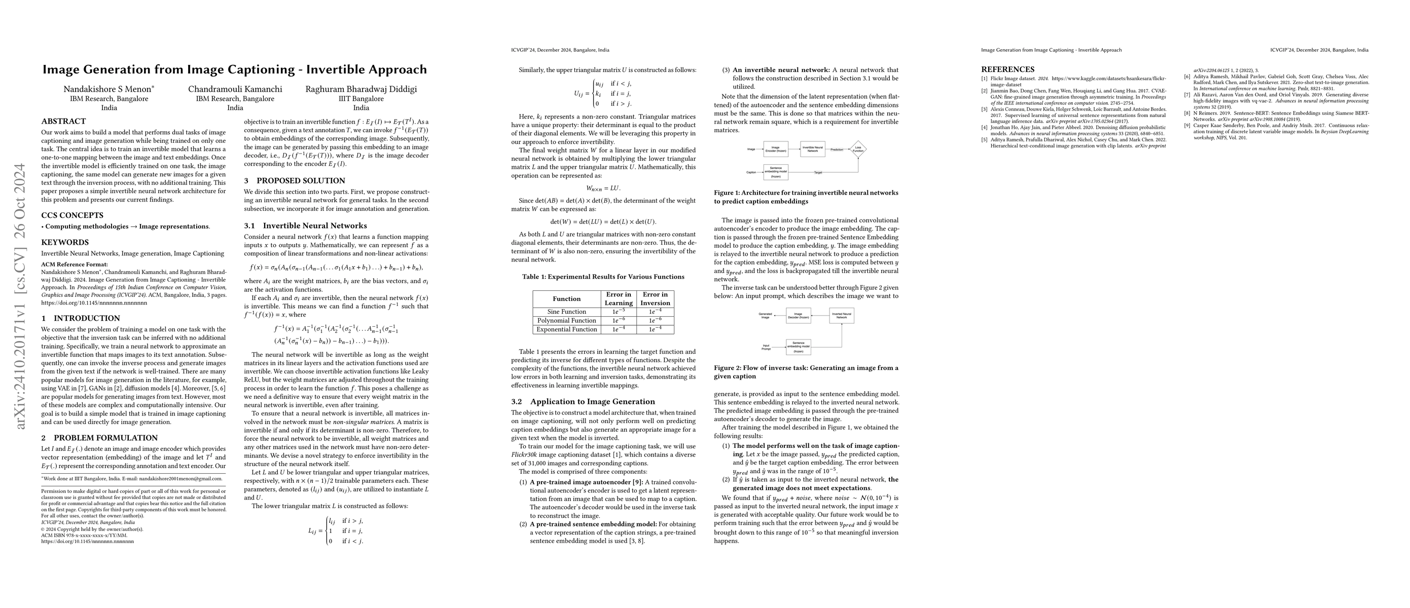Thumbnail for Image Generation from Image Captioning -- Invertible Approach