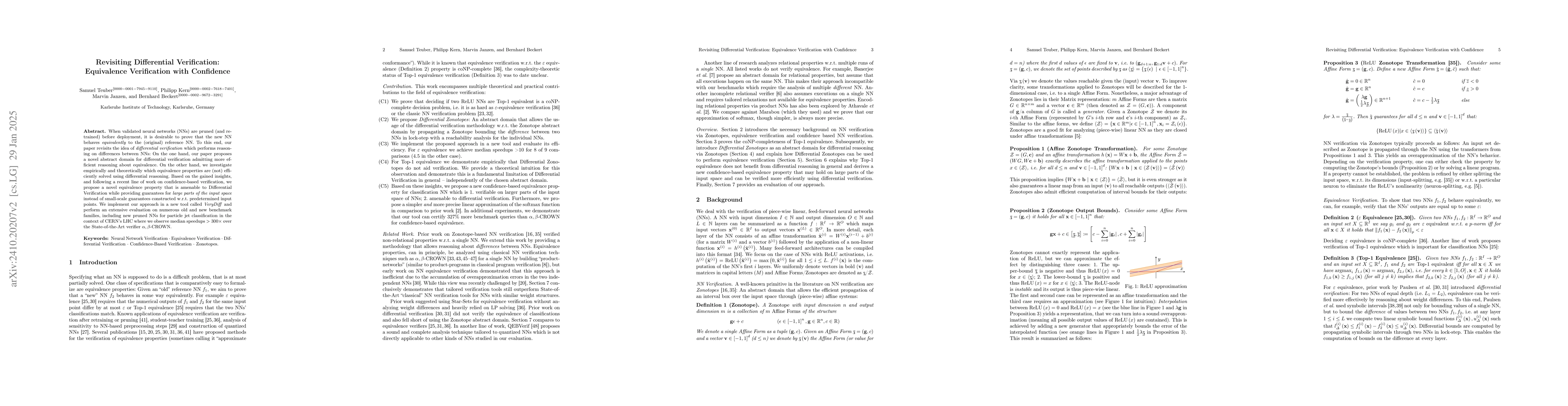 Thumbnail for Revisiting Differential Verification: Equivalence Verification with
  Confidence