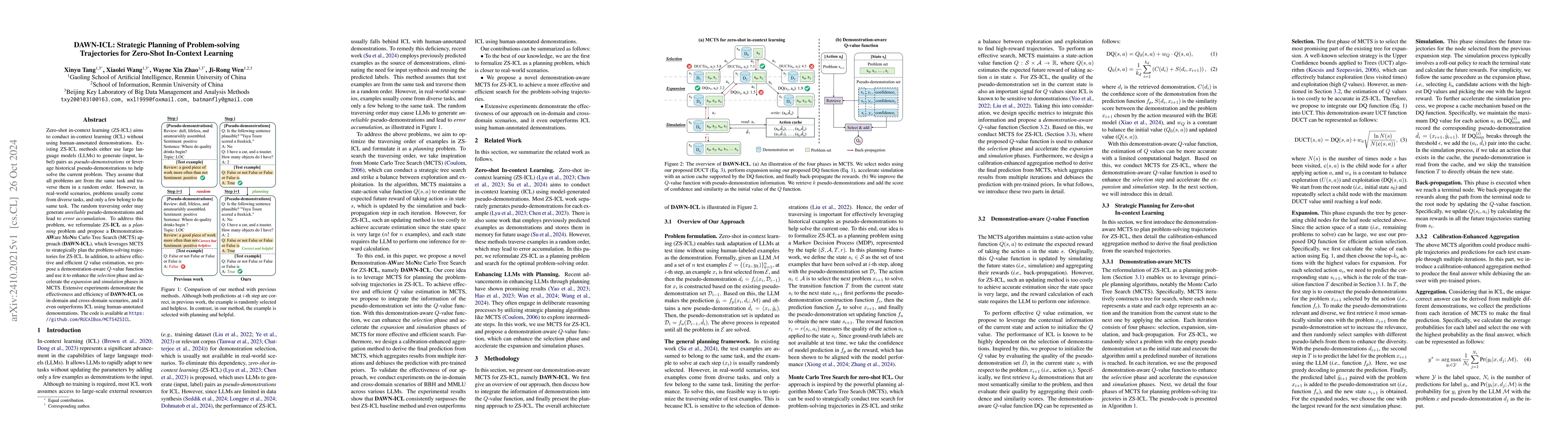 Thumbnail for DAWN-ICL: Strategic Planning of Problem-solving Trajectories for
  Zero-Shot In-Context Learning