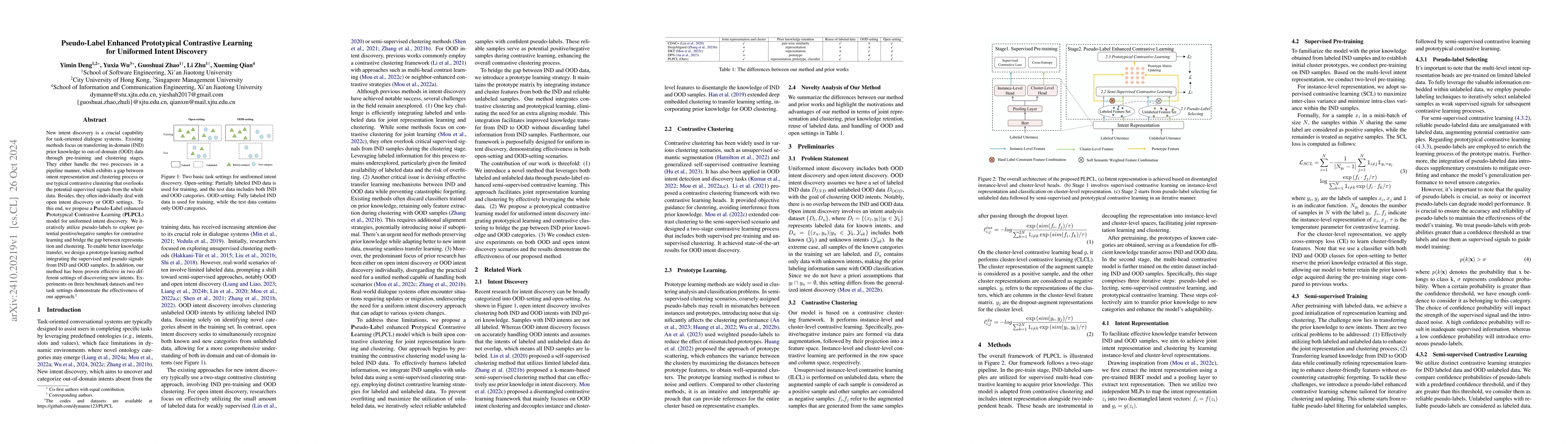 Thumbnail for Pseudo-Label Enhanced Prototypical Contrastive Learning for Uniformed
  Intent Discovery