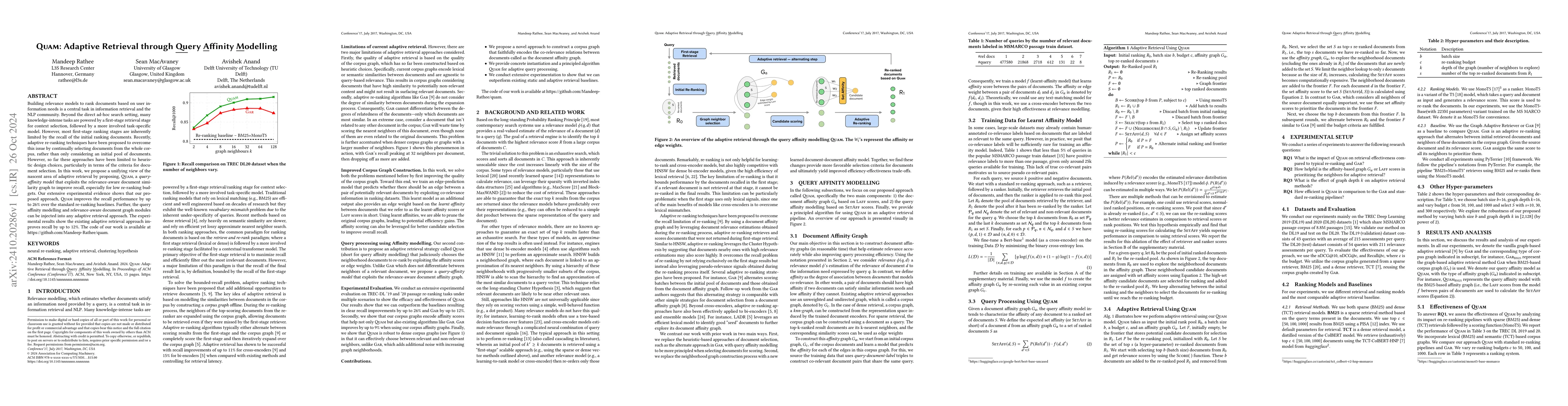 Thumbnail for Quam: Adaptive Retrieval through Query Affinity Modelling