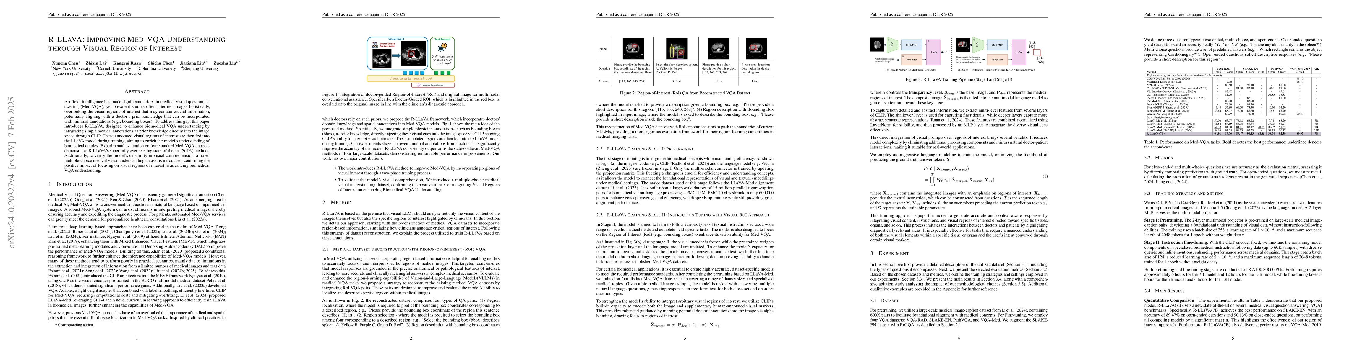 Thumbnail for R-LLaVA: Improving Med-VQA Understanding through Visual Region of
  Interest