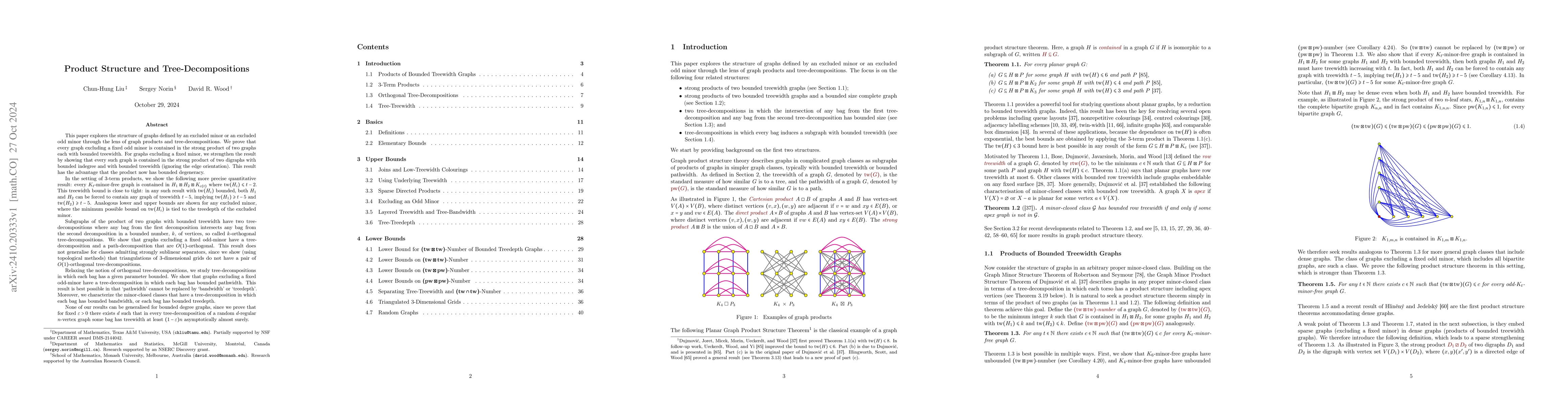 Thumbnail for Product Structure and Tree-Decompositions