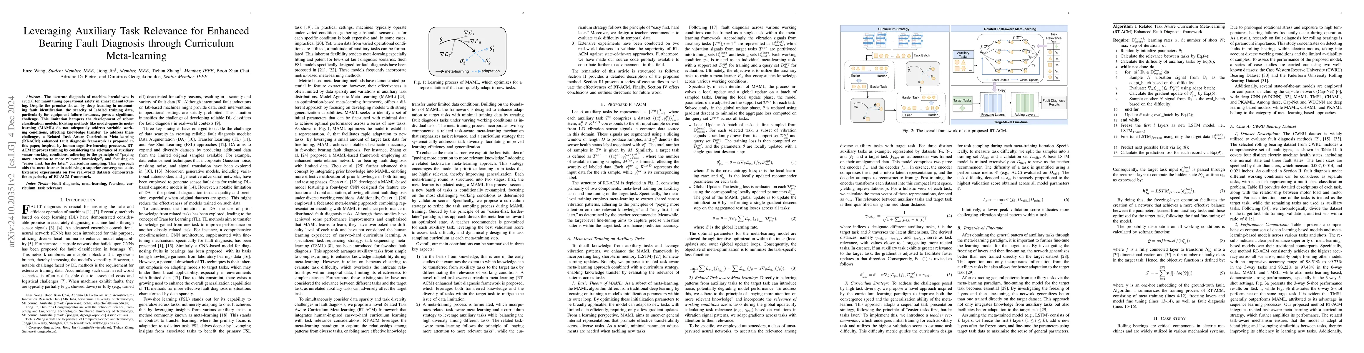 Thumbnail for Leveraging Auxiliary Task Relevance for Enhanced Industrial Fault
  Diagnosis through Curriculum Meta-learning