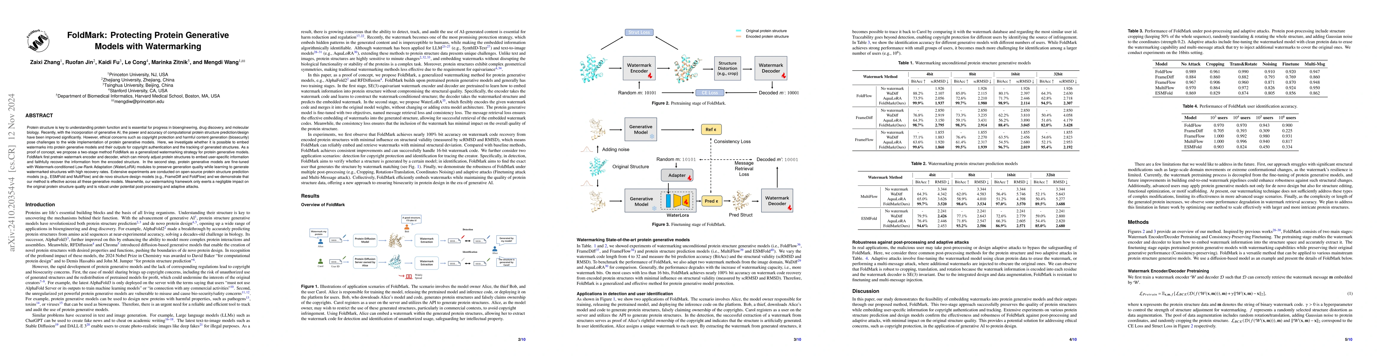 Thumbnail for FoldMark: Protecting Protein Generative Models with Watermarking