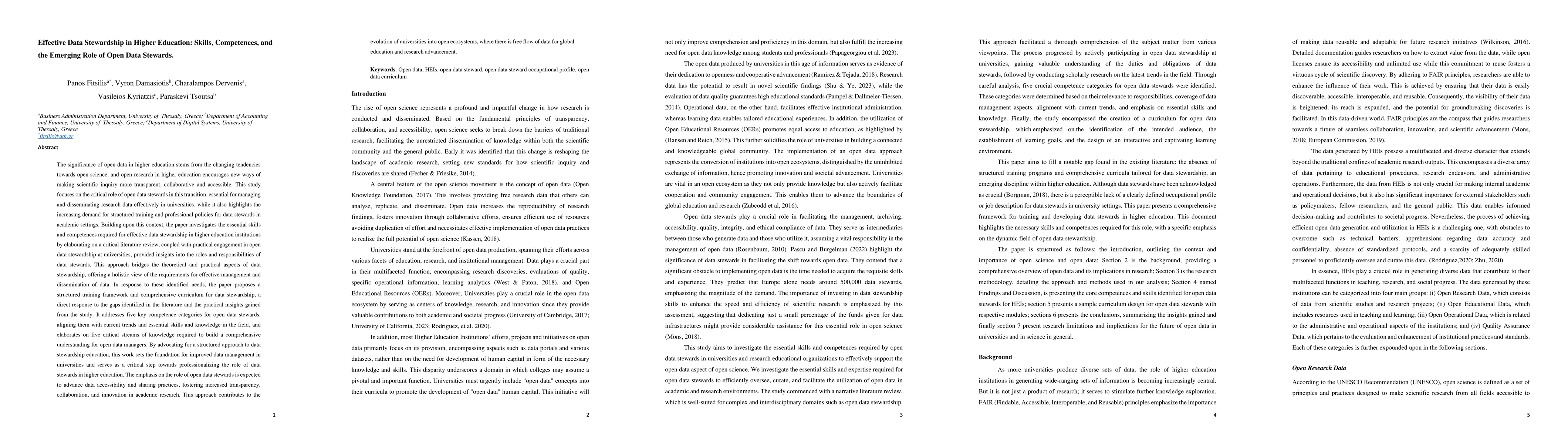Thumbnail for Effective Data Stewardship in Higher Education: Skills, Competences, and
  the Emerging Role of Open Data Stewards