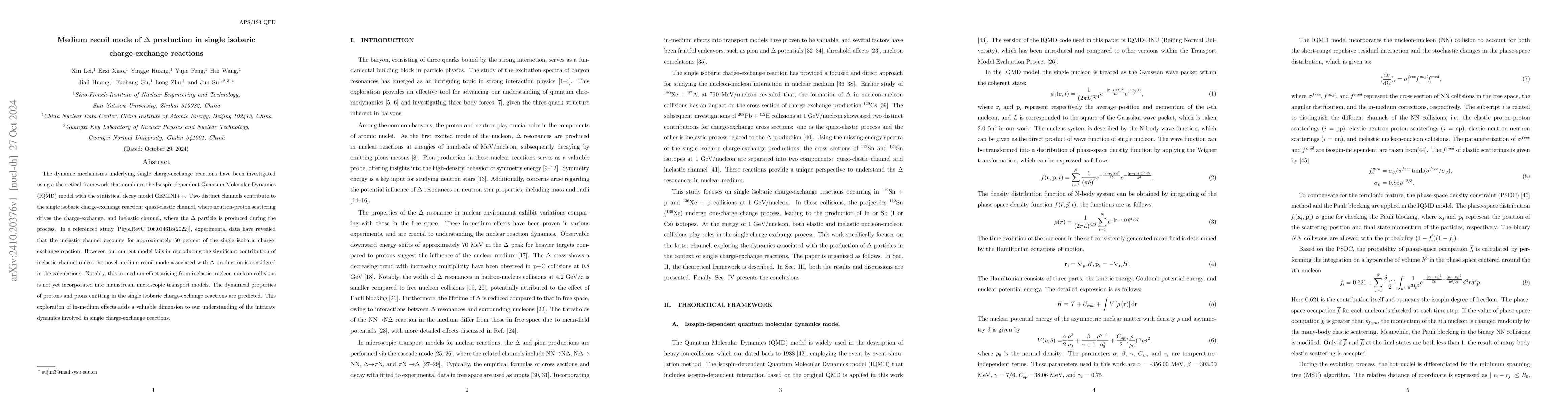 Thumbnail for Medium recoil mode of $Δ$ production in single isobaric
  charge-exchange reactions