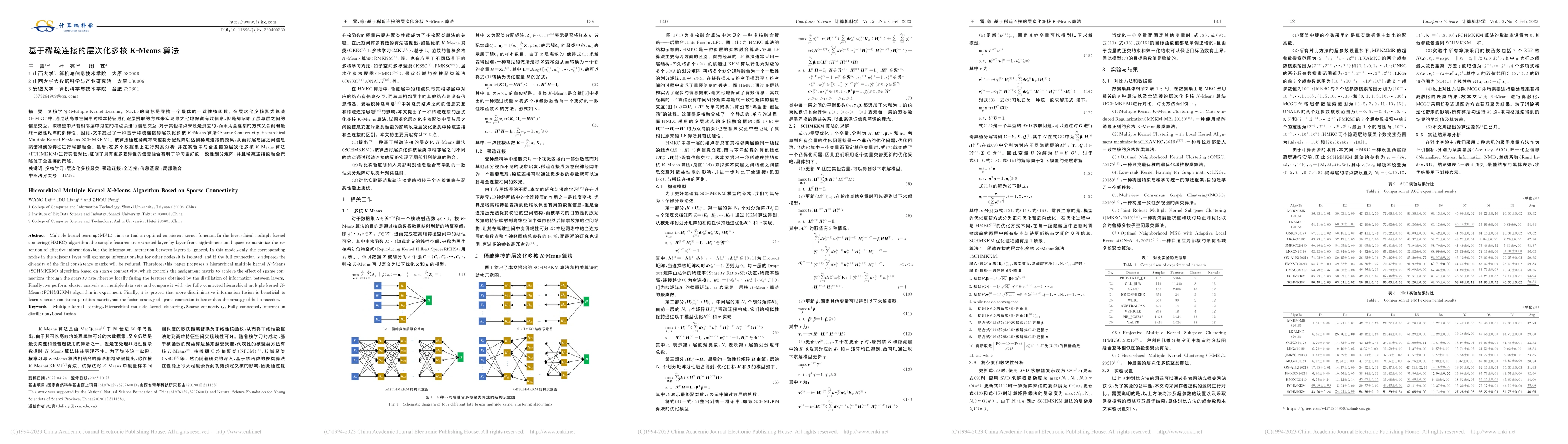 Thumbnail for Hierarchical Multiple Kernel K-Means Algorithm Based on Sparse
  Connectivity