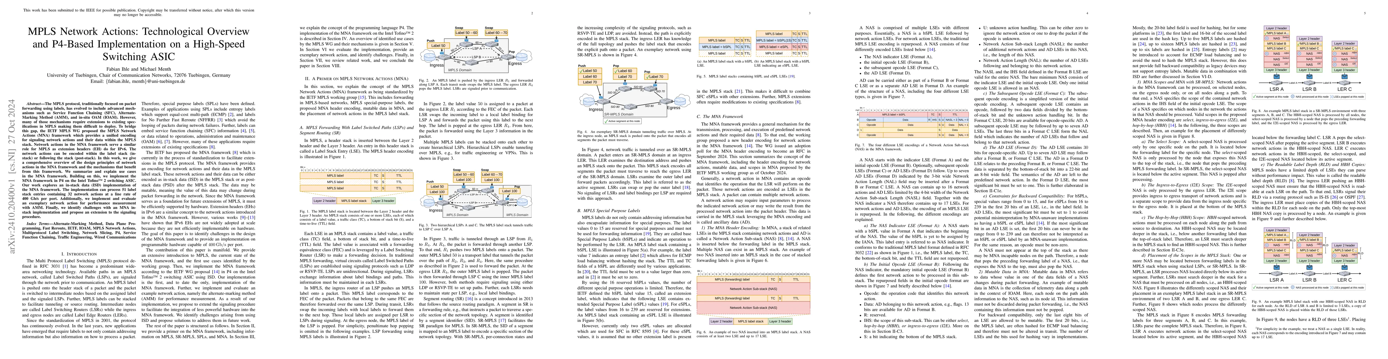 Thumbnail for MPLS Network Actions: Technological Overview and P4-Based Implementation
  on a High-Speed Switching ASIC