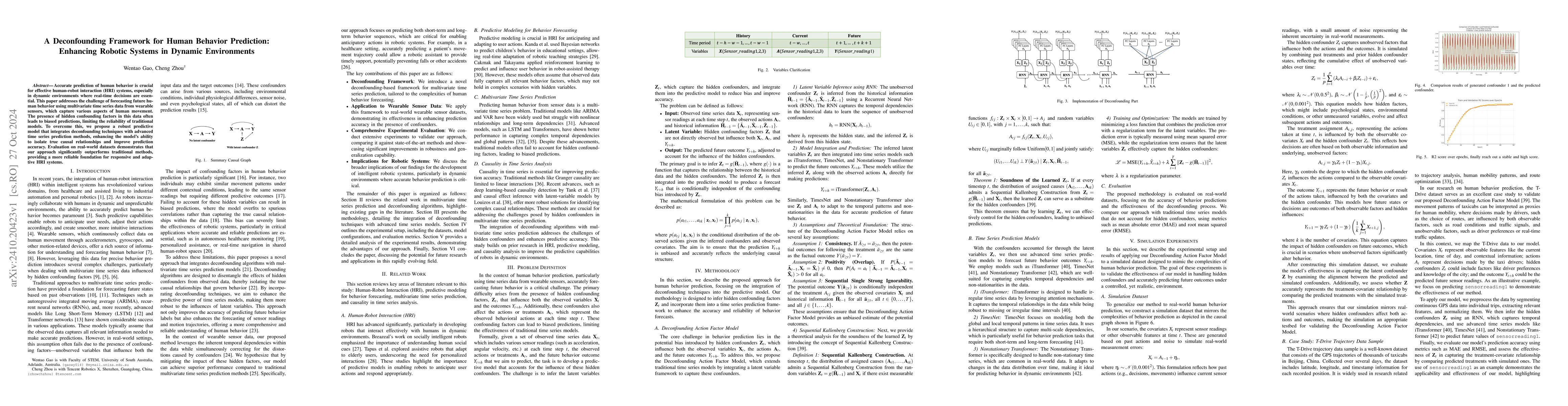 Thumbnail for A Deconfounding Framework for Human Behavior Prediction: Enhancing
  Robotic Systems in Dynamic Environments