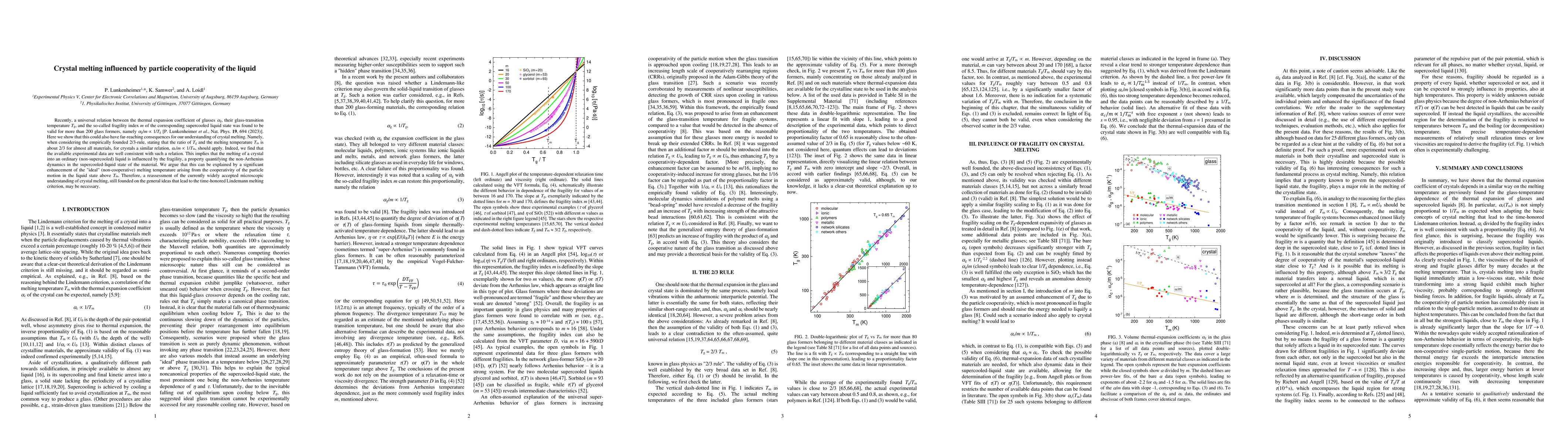 Thumbnail for Crystal melting influenced by particle cooperativity of the liquid