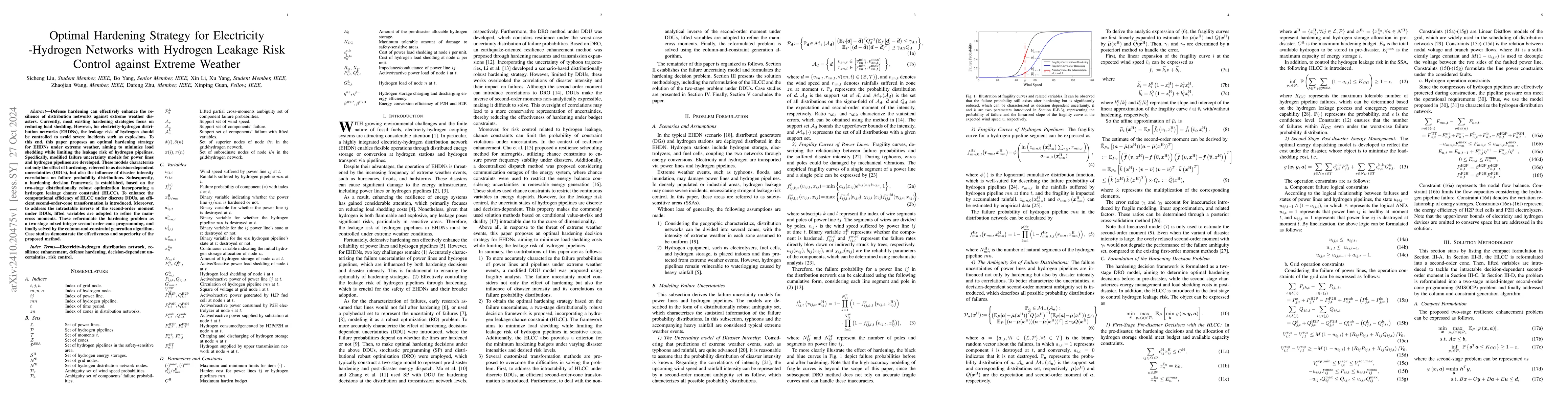 Thumbnail for Optimal Hardening Strategy for Electricity-Hydrogen Networks with
  Hydrogen Leakage Risk Control against Extreme Weather