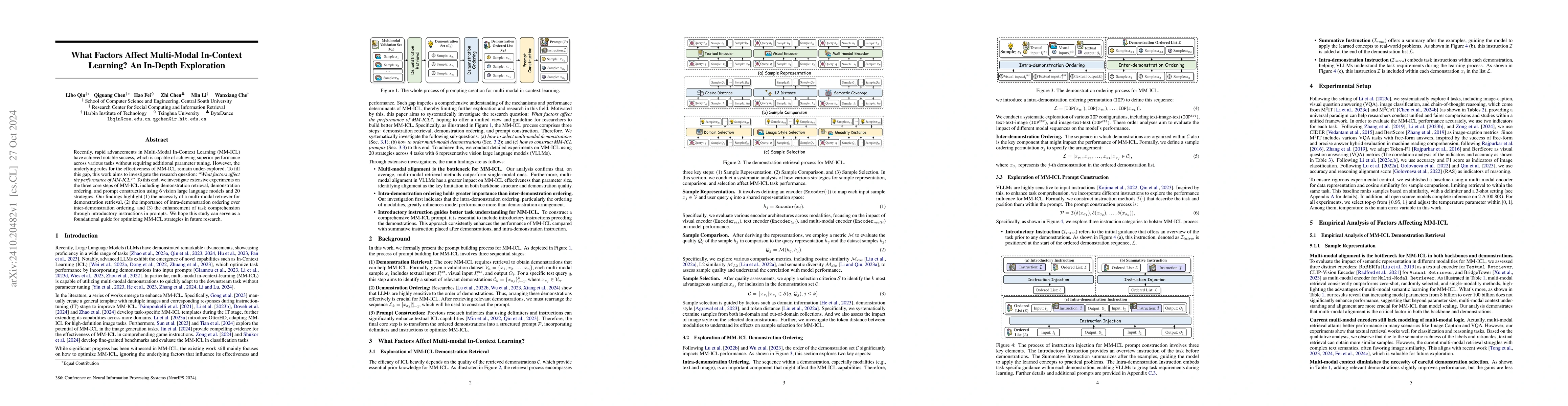 Thumbnail for What Factors Affect Multi-Modal In-Context Learning? An In-Depth
  Exploration