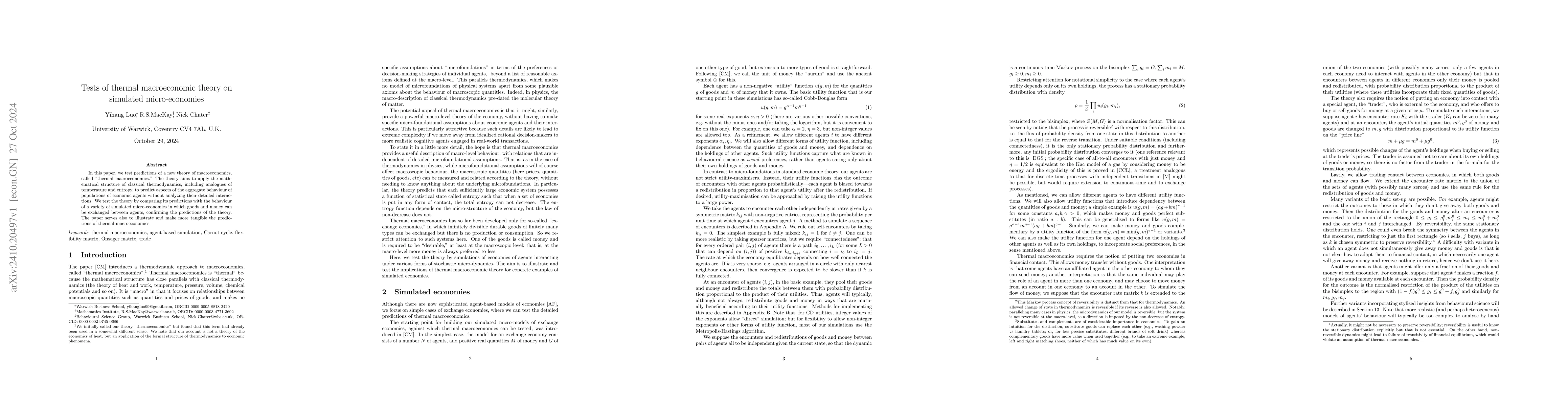 Thumbnail for Tests of thermal macroeconomic theory on simulated micro-economies
