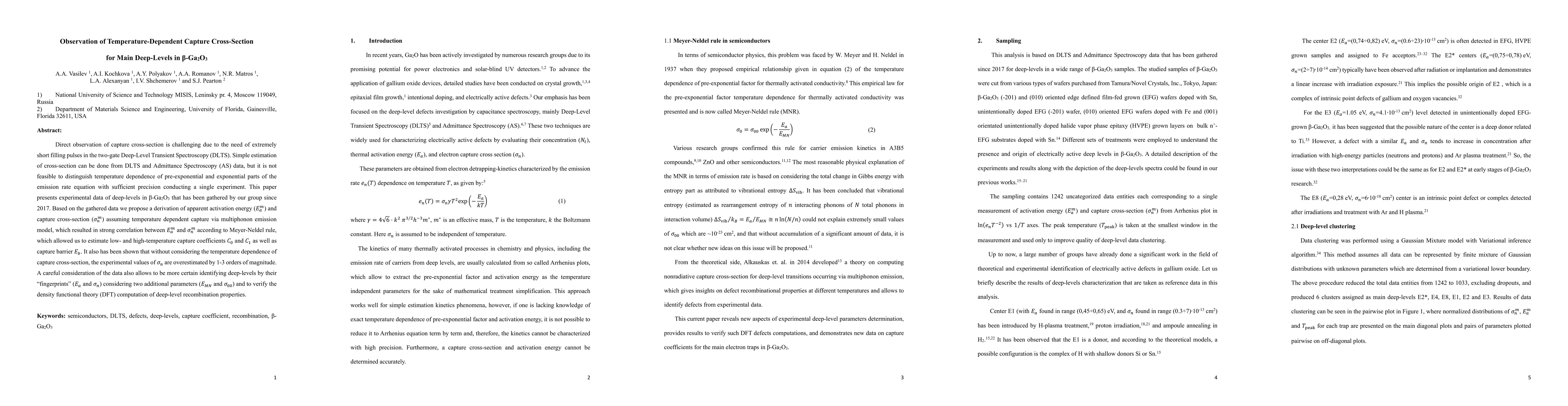 Thumbnail for Observation of Temperature-Dependent Capture Cross-Section for Main
  Deep-Levels in $β$-Ga2O3