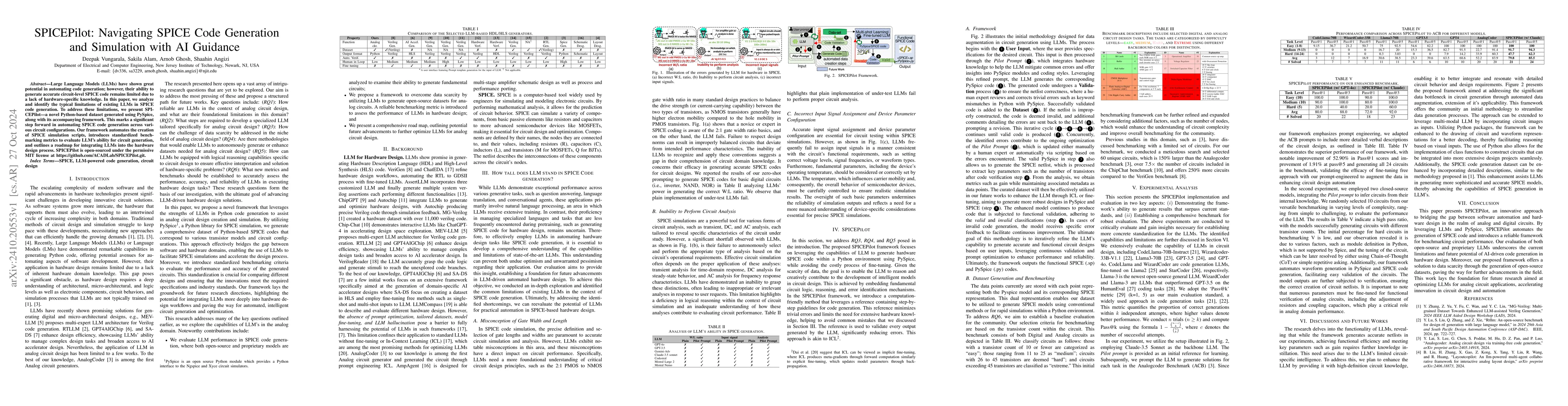Thumbnail for SPICEPilot: Navigating SPICE Code Generation and Simulation with AI
  Guidance