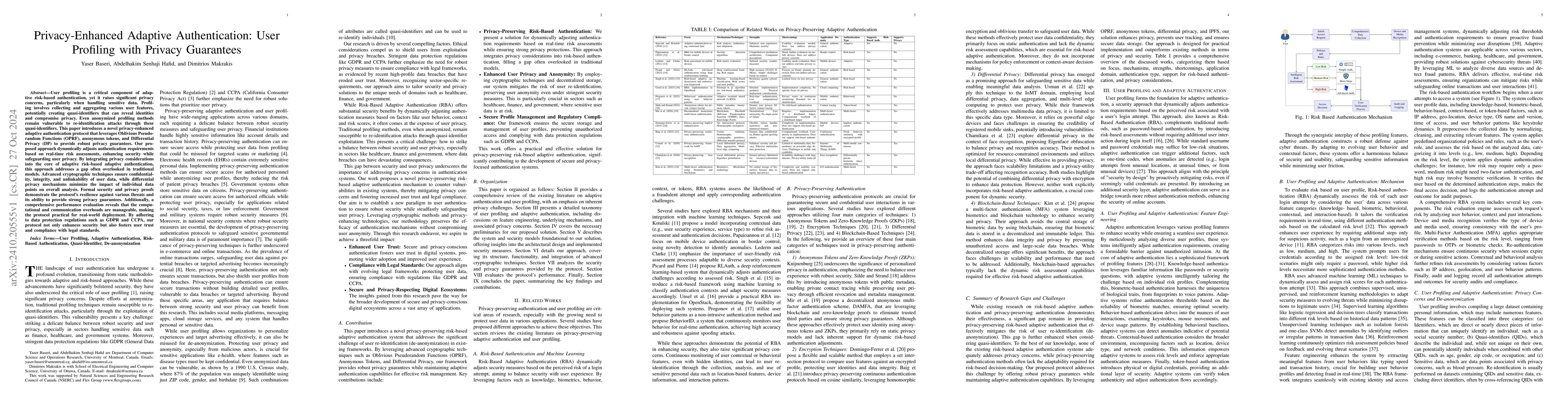 Thumbnail for Privacy-Enhanced Adaptive Authentication: User Profiling with Privacy
  Guarantees