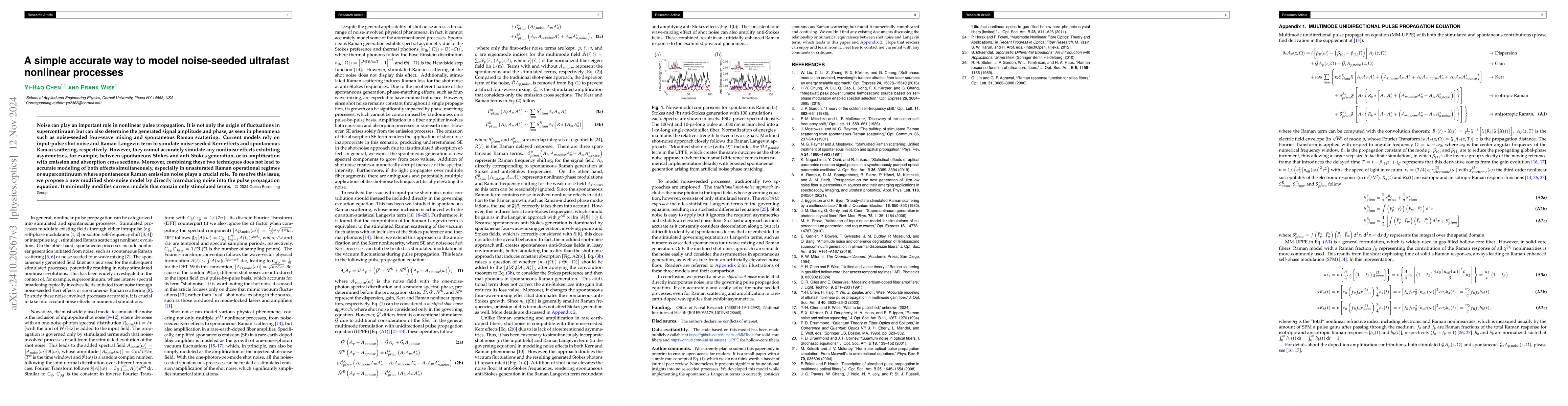 Thumbnail for A simple accurate way to model noise-seeded ultrafast nonlinear
  processes