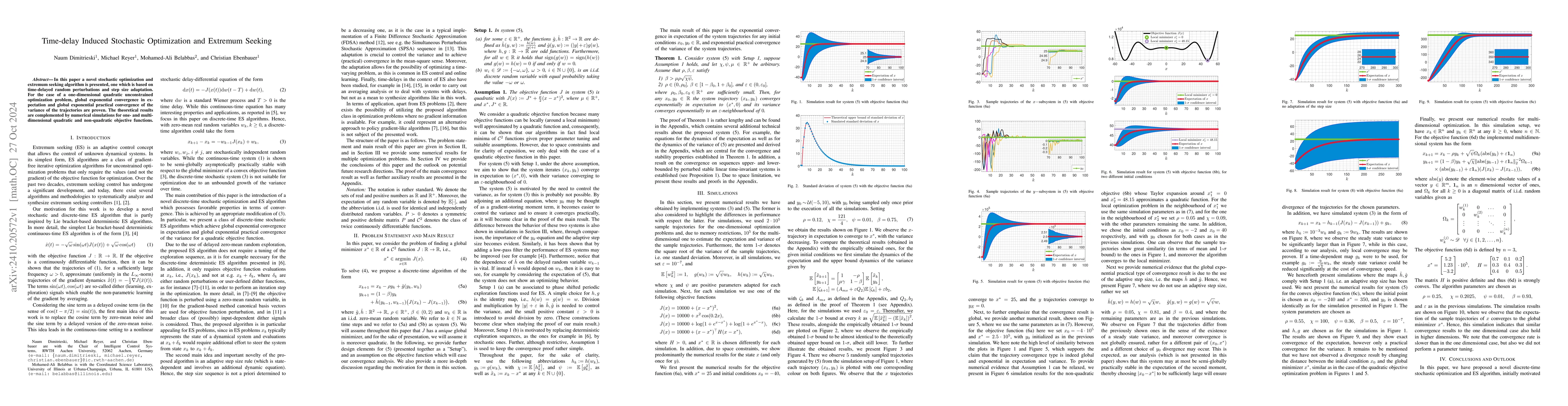 Thumbnail for Time-delay Induced Stochastic Optimization and Extremum Seeking