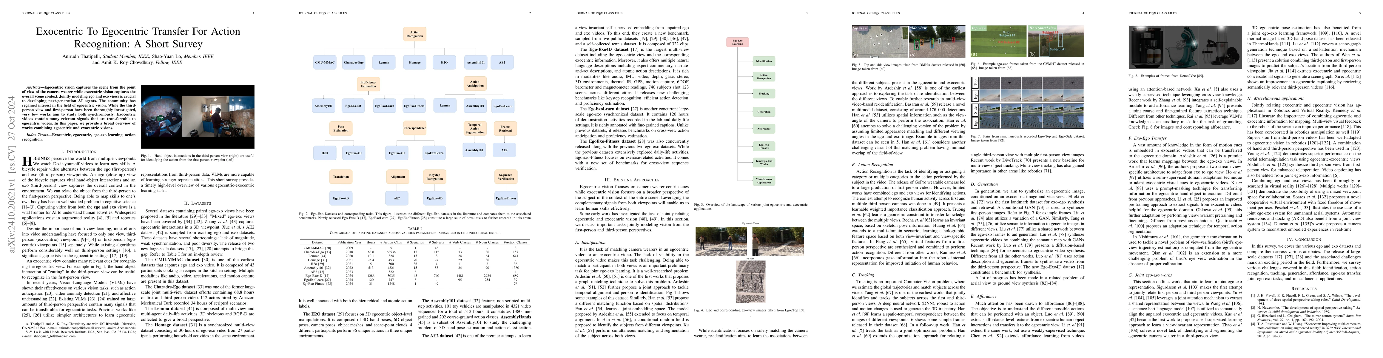 Thumbnail for Exocentric To Egocentric Transfer For Action Recognition: A Short Survey