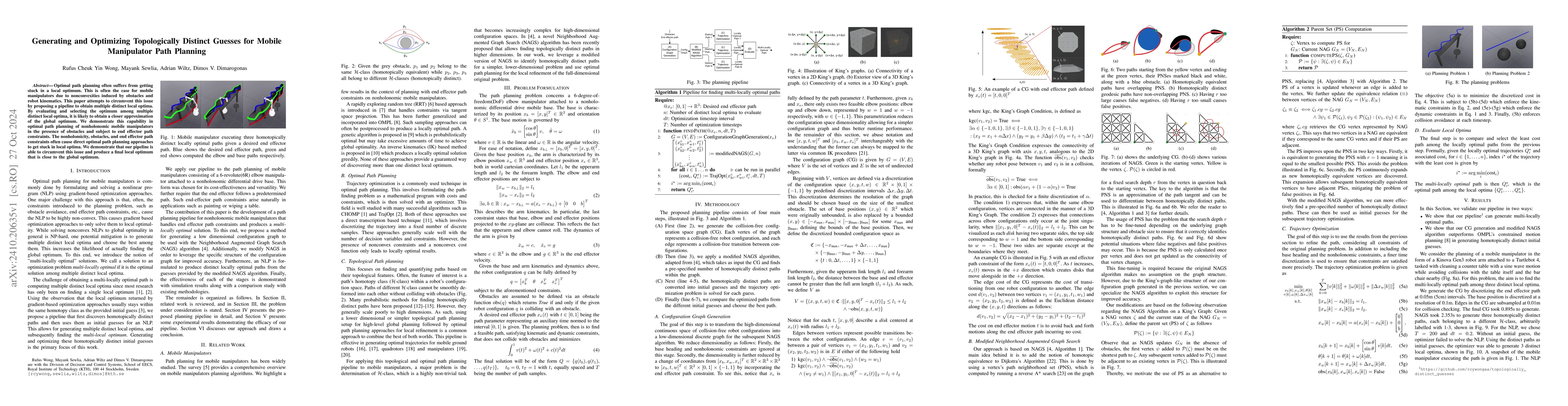 Thumbnail for Generating and Optimizing Topologically Distinct Guesses for Mobile
  Manipulator Path Planning