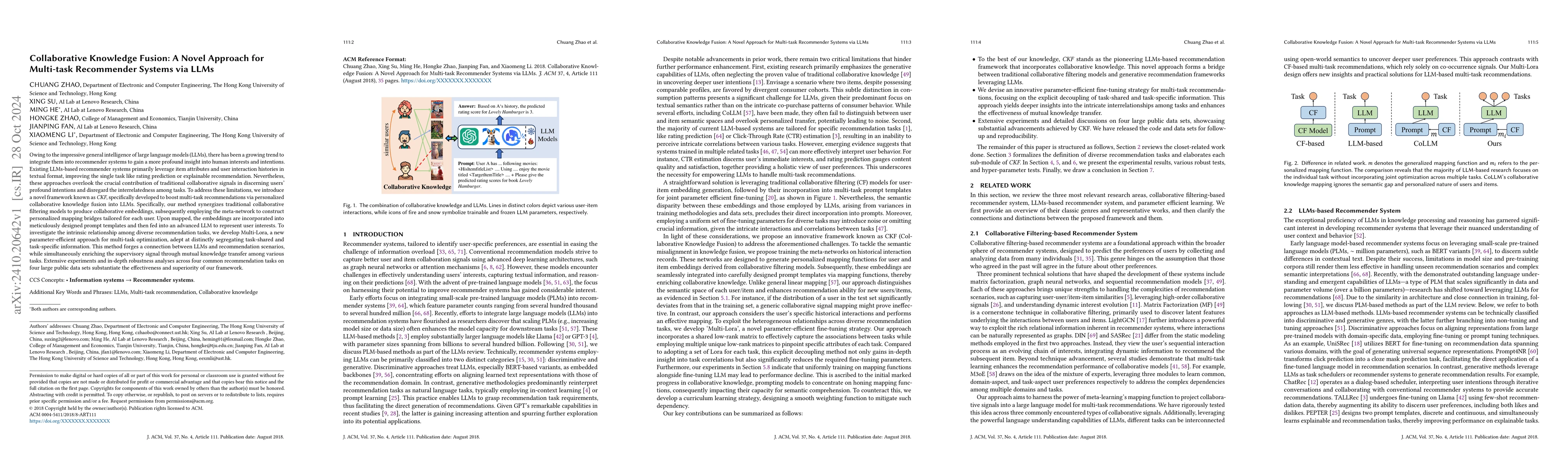 Thumbnail for Collaborative Knowledge Fusion: A Novel Approach for Multi-task
  Recommender Systems via LLMs