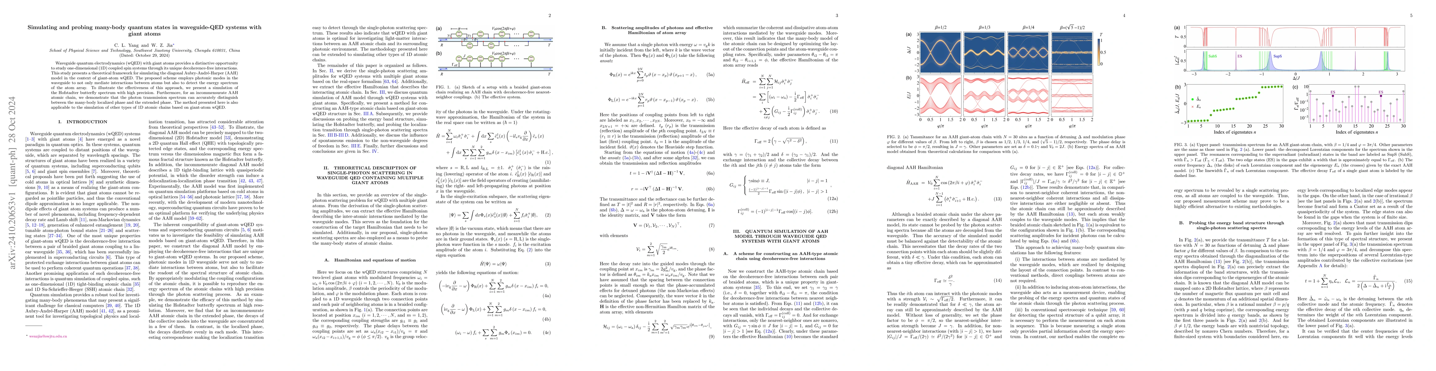 Thumbnail for Simulating and probing many-body quantum states in waveguide-QED systems
  with giant atoms