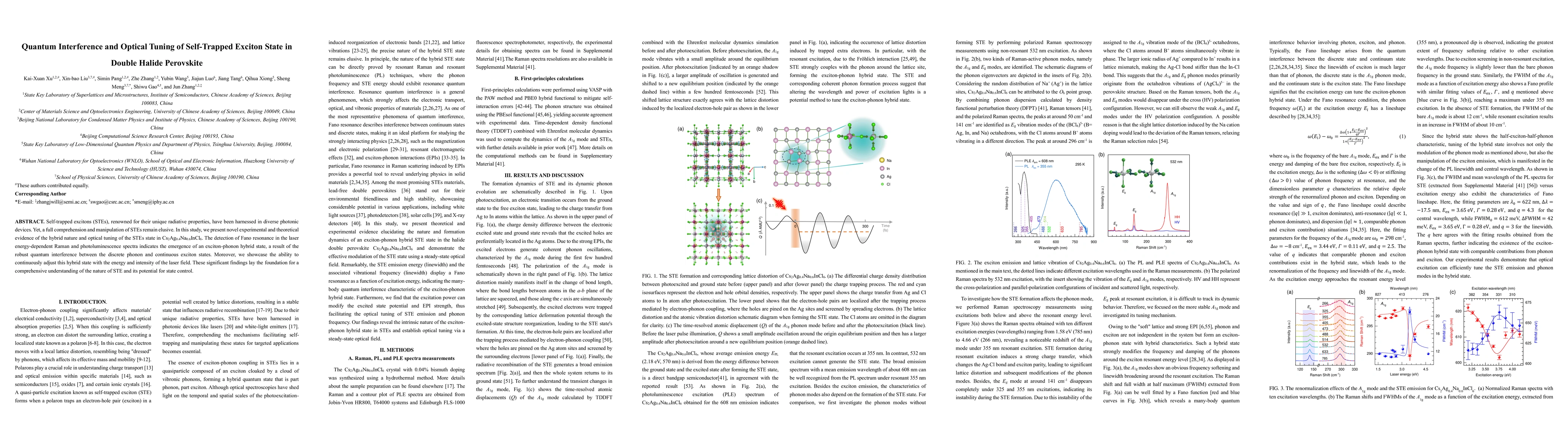 Thumbnail for Quantum Interference and Optical Tuning of Self-Trapped Exciton State in
  Double Halide Perovskite