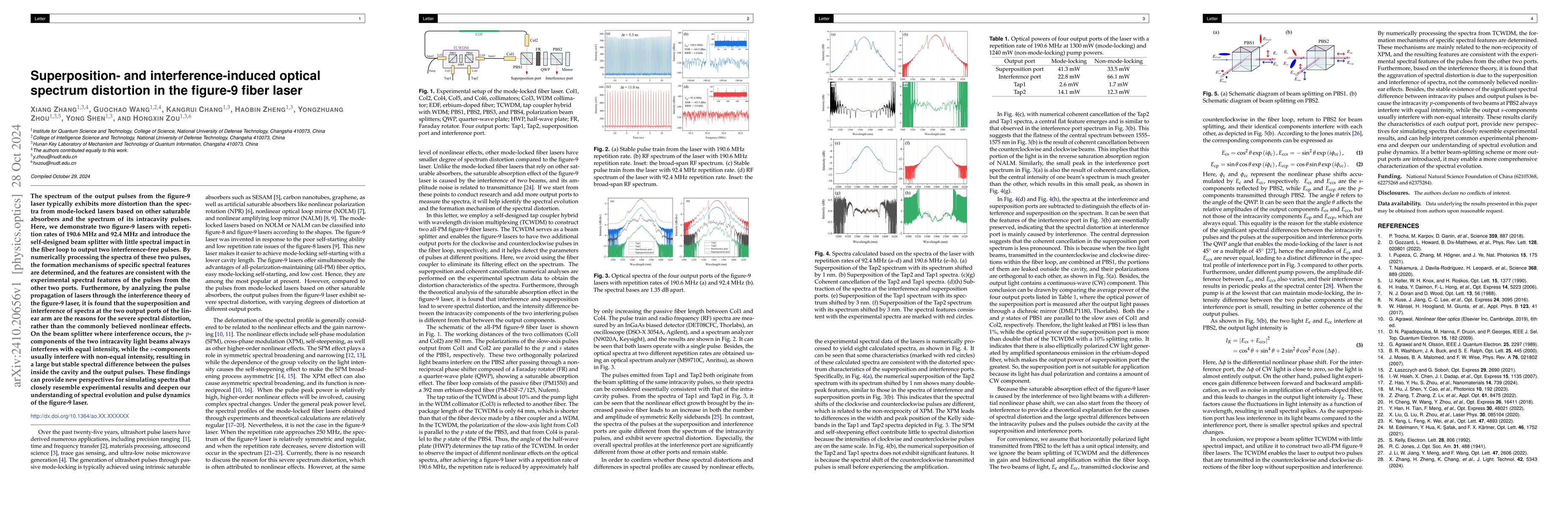 Thumbnail for Superposition- and interference-induced optical spectrum distortion in
  the figure-9 fiber laser