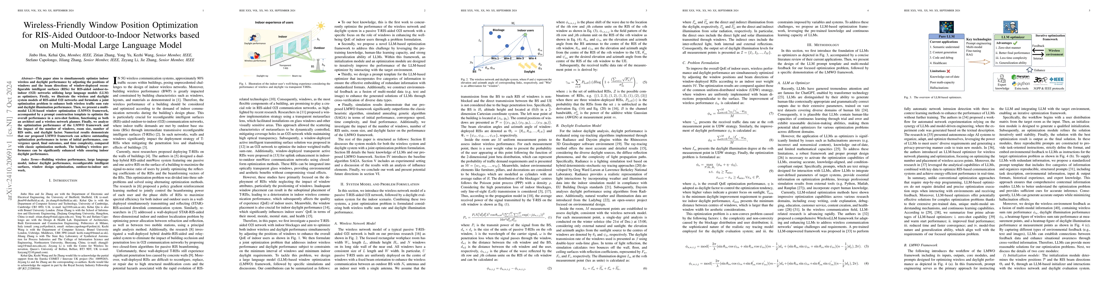 Thumbnail for Wireless-Friendly Window Position Optimization for RIS-Aided
  Outdoor-to-Indoor Networks based on Multi-Modal Large Language Model