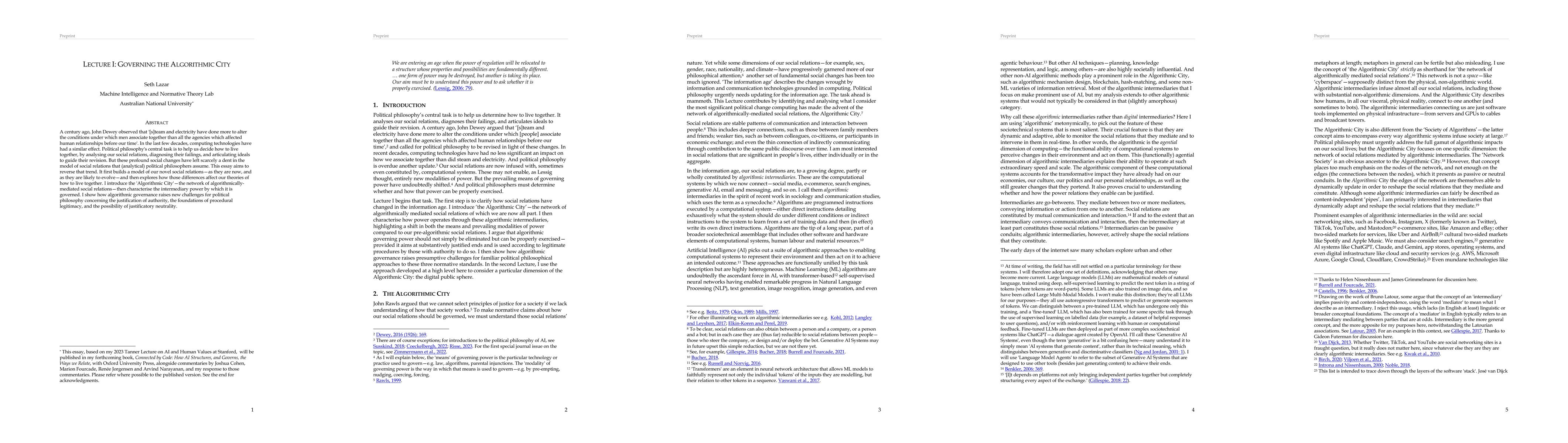 Thumbnail for Lecture I: Governing the Algorithmic City
