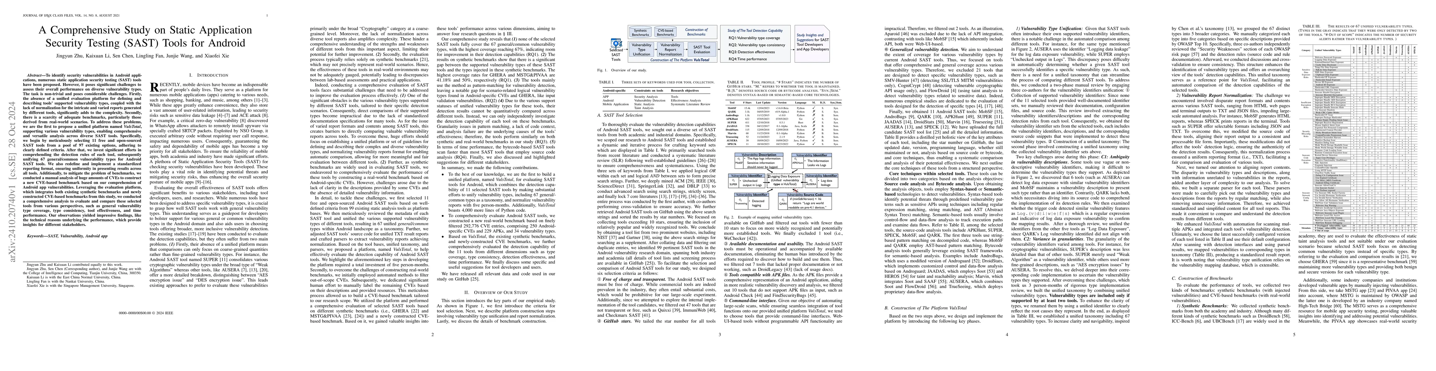Thumbnail for A Comprehensive Study on Static Application Security Testing (SAST)
  Tools for Android