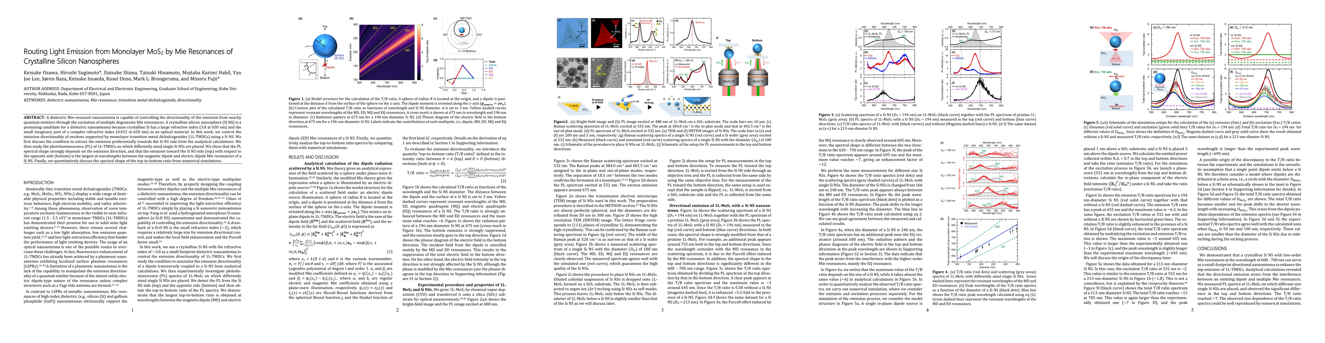 Thumbnail for Routing Light Emission from Monolayer MoS$_2$ by Mie Resonances of
  Crystalline Silicon Nanospheres