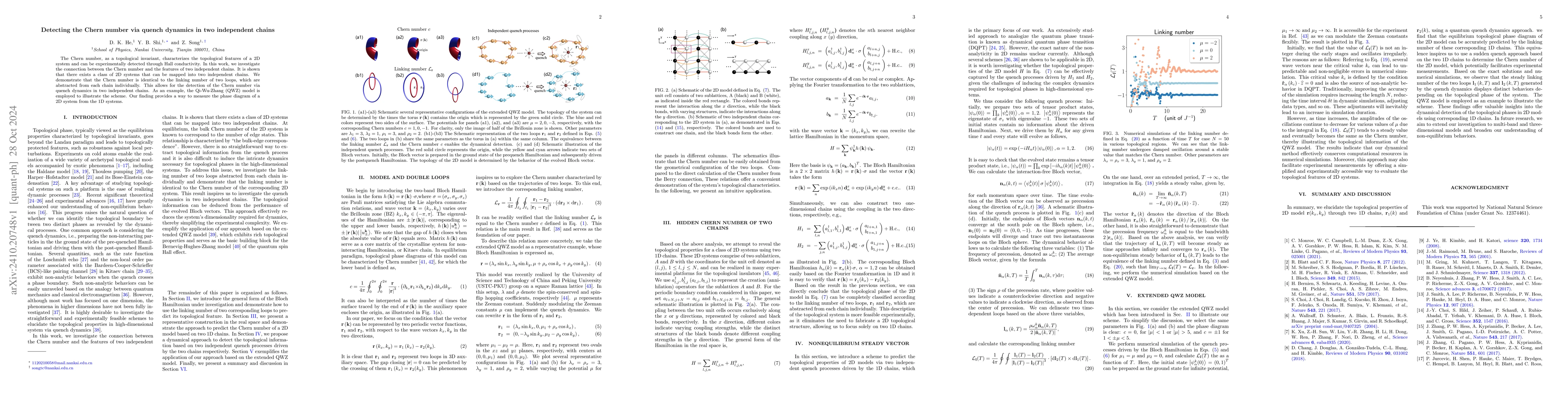 Thumbnail for Detecting the Chern number via quench dynamics in two independent chains