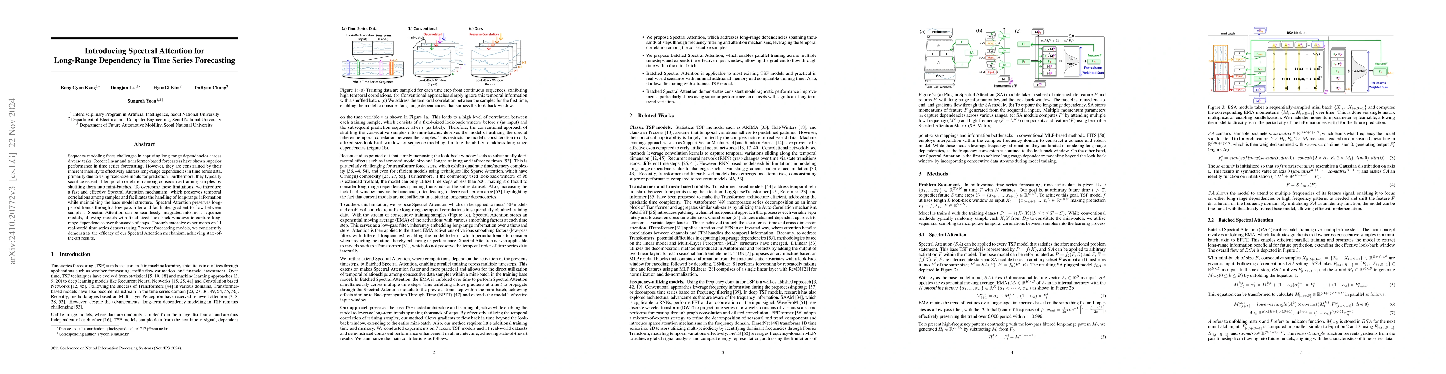 Thumbnail for Introducing Spectral Attention for Long-Range Dependency in Time Series
  Forecasting