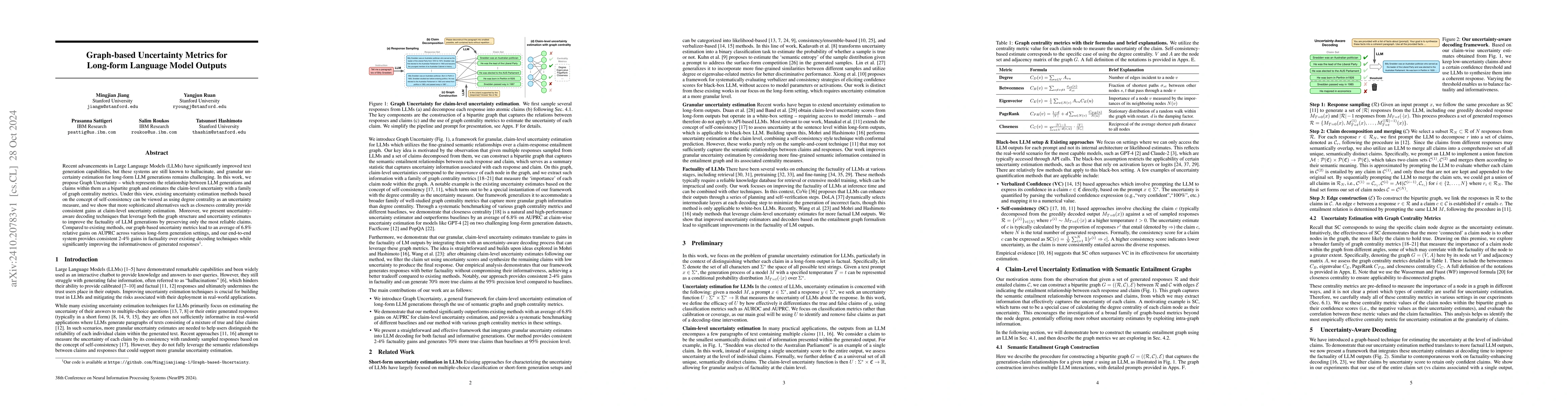 Thumbnail for Graph-based Uncertainty Metrics for Long-form Language Model Outputs