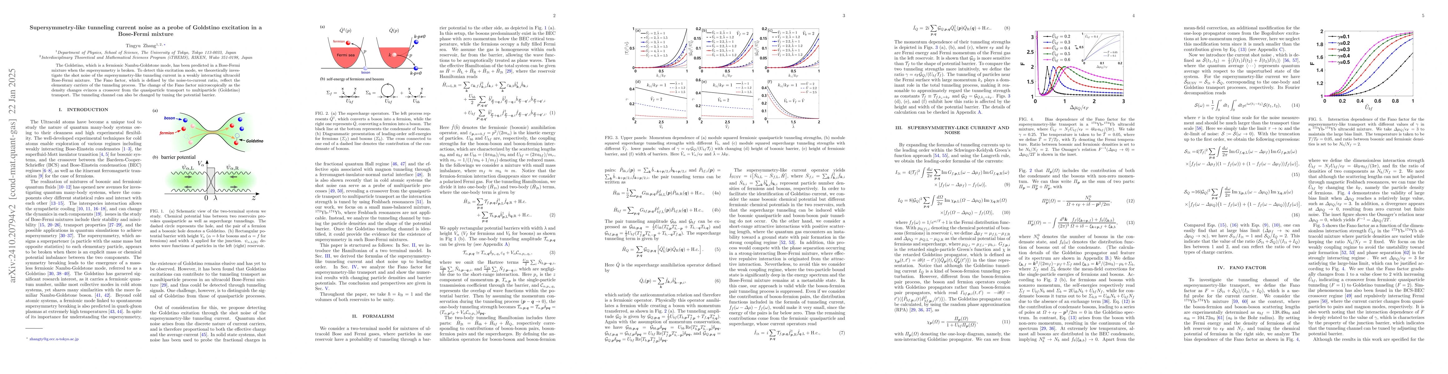 Thumbnail for Probing the goldstino excitation via tunneling current noise in a
  Bose-Fermi mixture