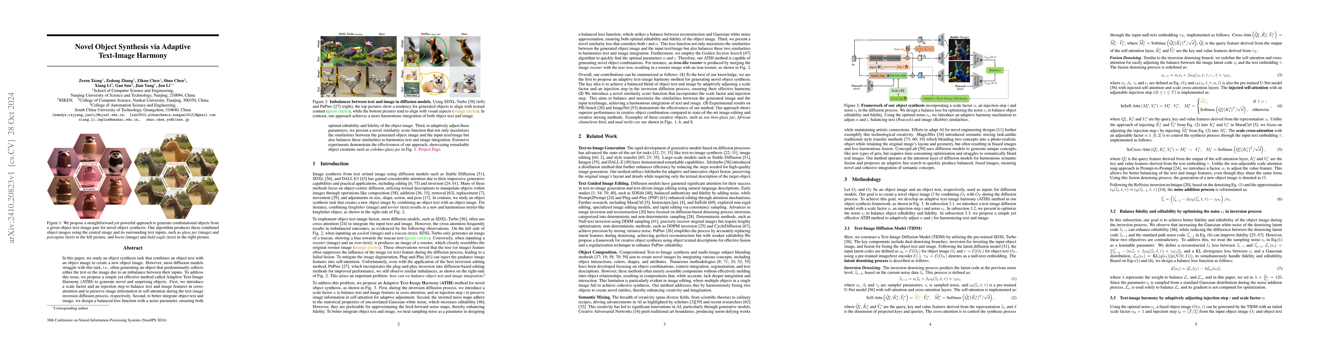 Thumbnail for Novel Object Synthesis via Adaptive Text-Image Harmony