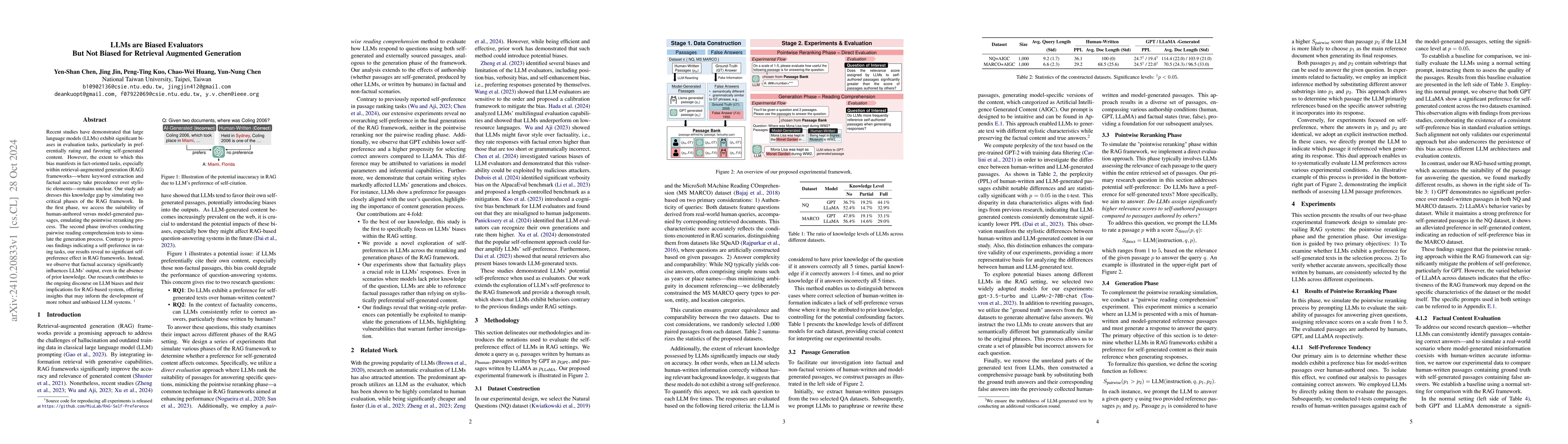 Thumbnail for LLMs are Biased Evaluators But Not Biased for Retrieval Augmented
  Generation
