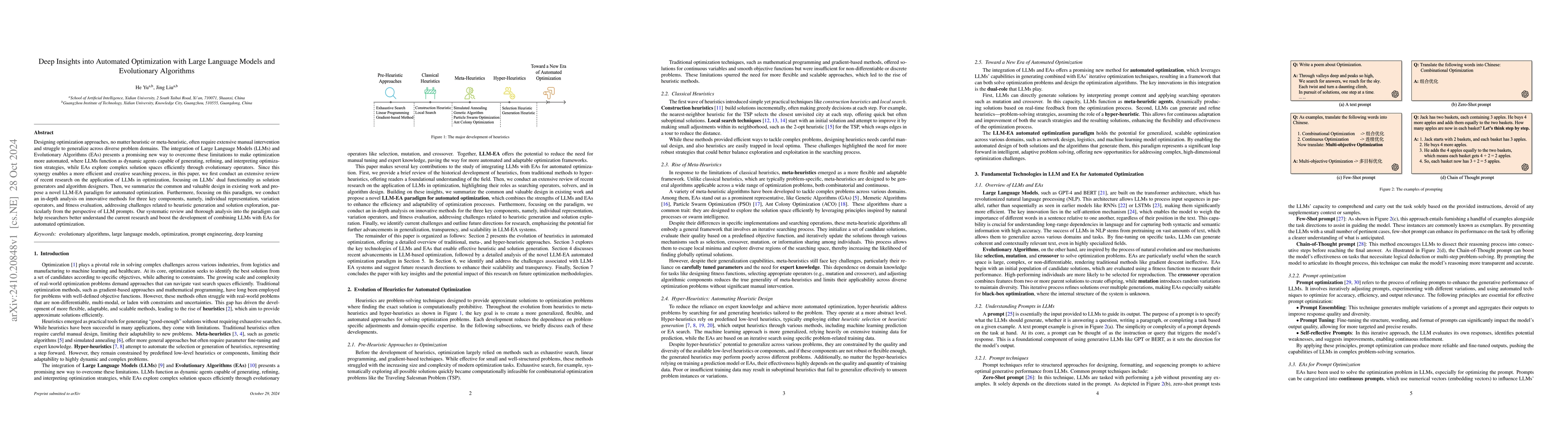Thumbnail for Deep Insights into Automated Optimization with Large Language Models and
  Evolutionary Algorithms