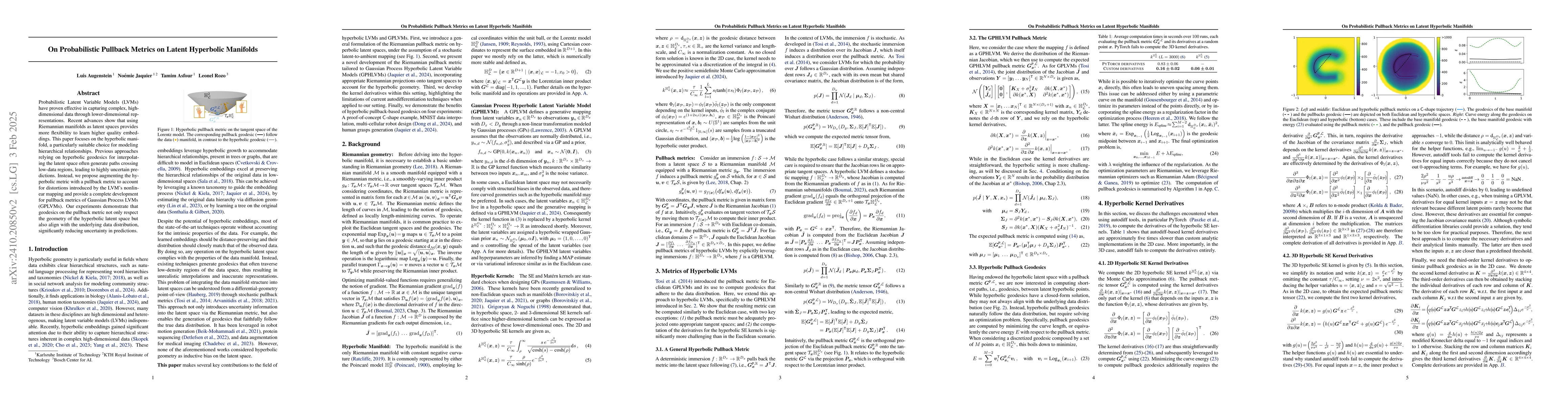 Thumbnail for On Probabilistic Pullback Metrics on Latent Hyperbolic Manifolds