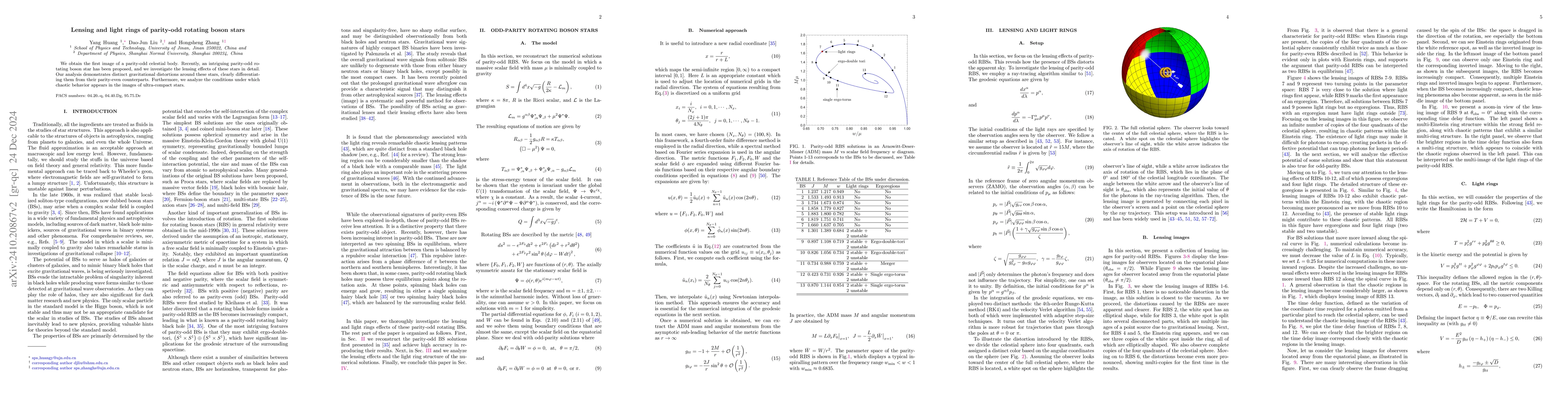 Thumbnail for Lensing and light rings of parity-odd rotating boson stars