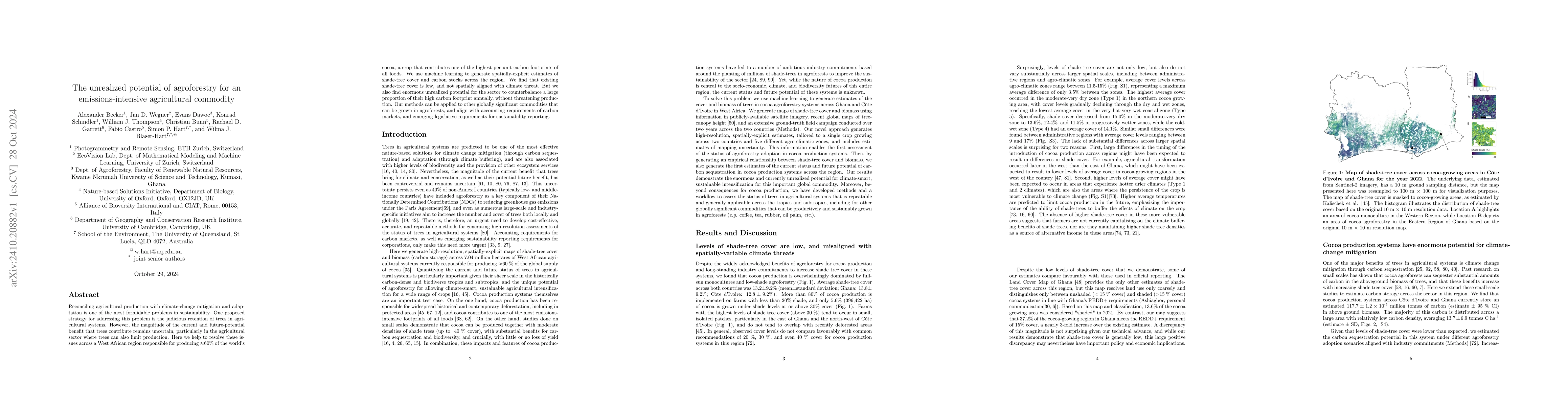 Thumbnail for The unrealized potential of agroforestry for an emissions-intensive
  agricultural commodity