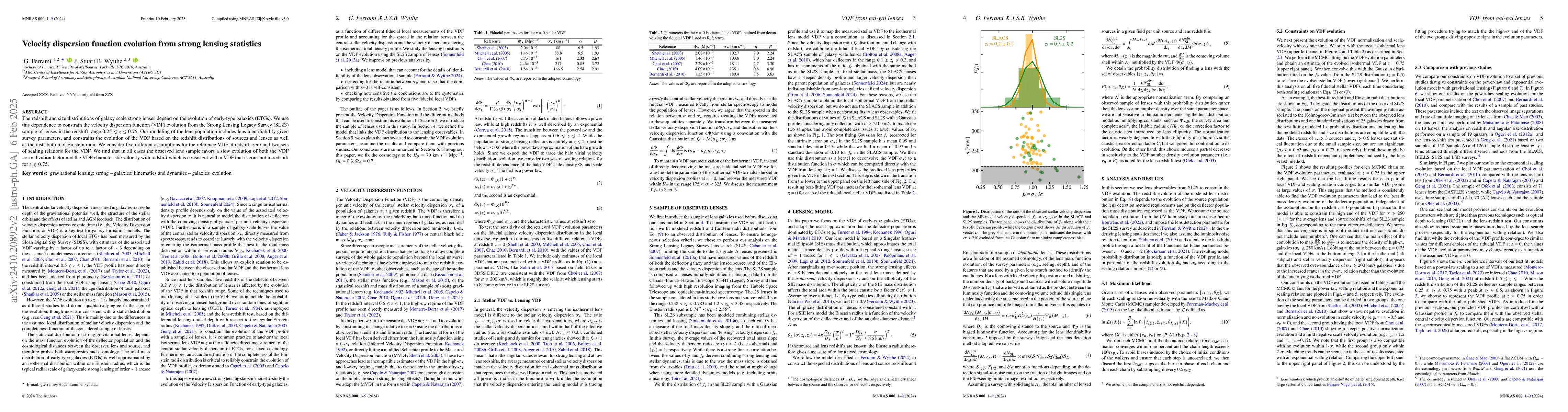 Thumbnail for Velocity dispersion function evolution from strong lensing statistics