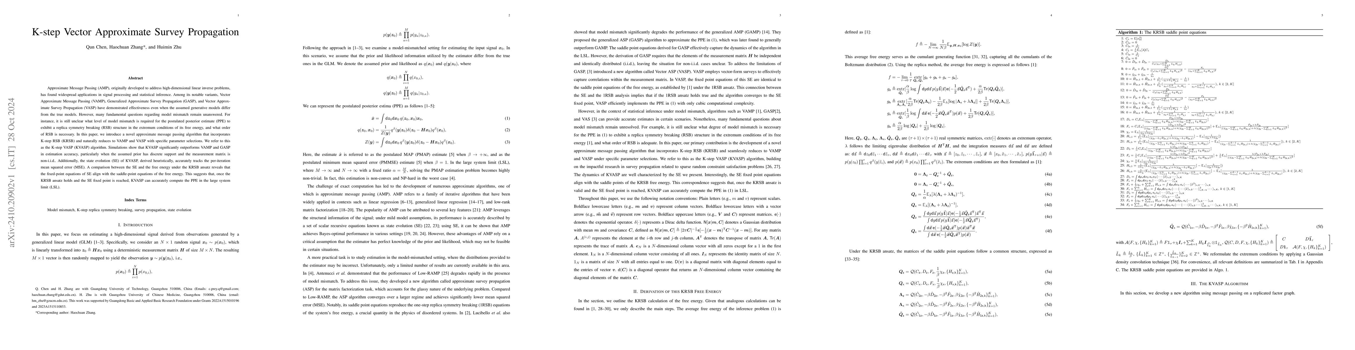 Thumbnail for K-step Vector Approximate Survey Propagation